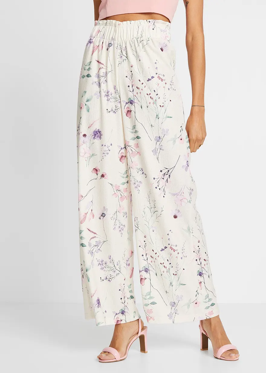 Jersey-Hose aus luftigem Crêpe