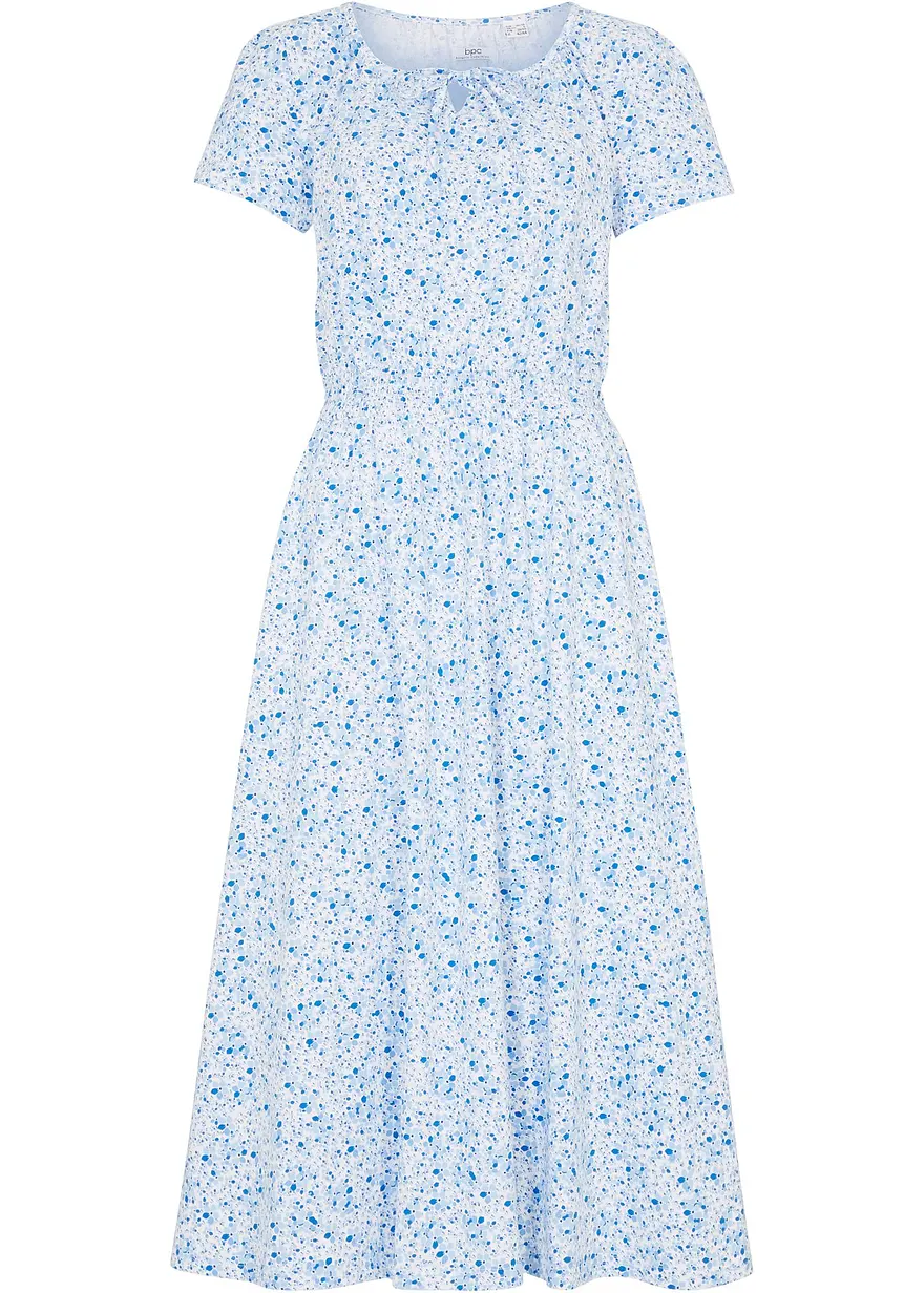 Midikleid aus elastischem Bio-Baumwoll-Mix