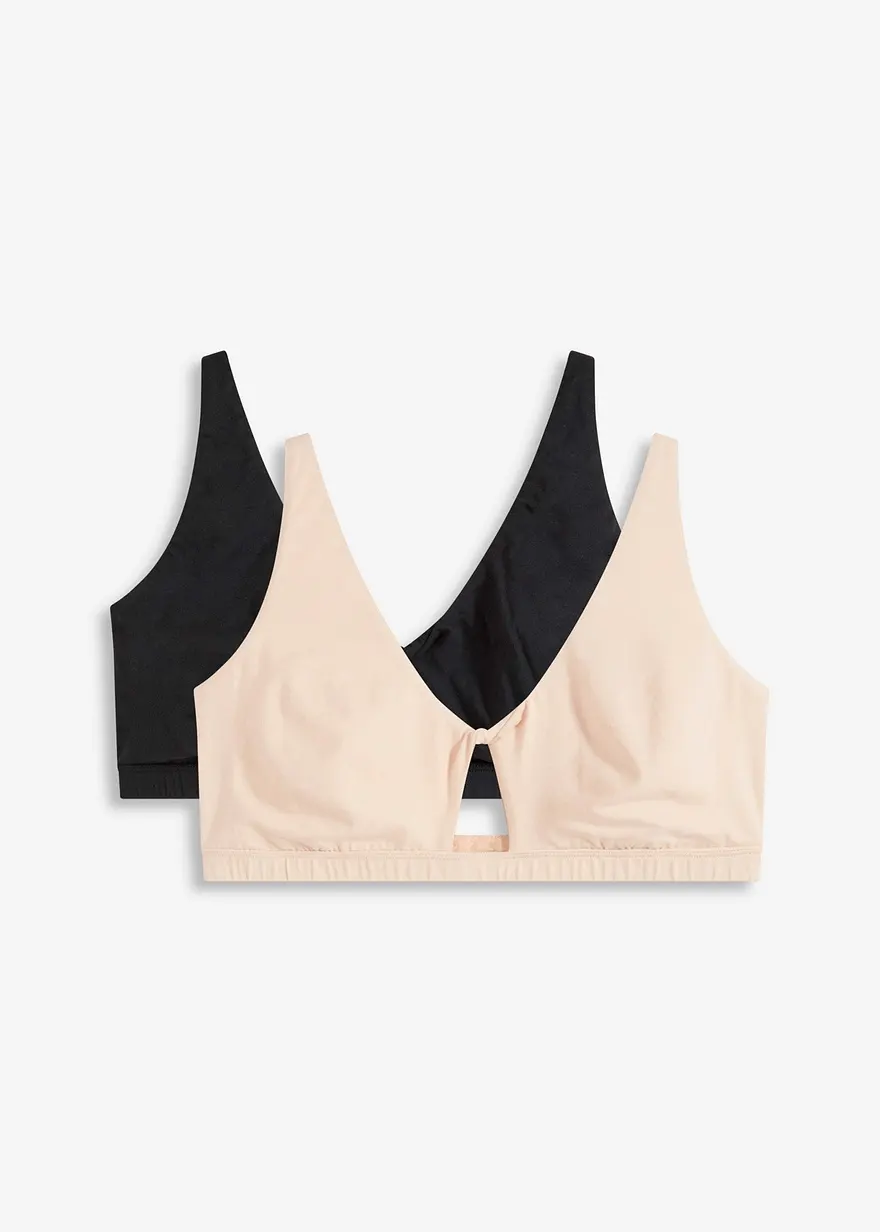 Bralette aus Baumwolle (2er Pack)
