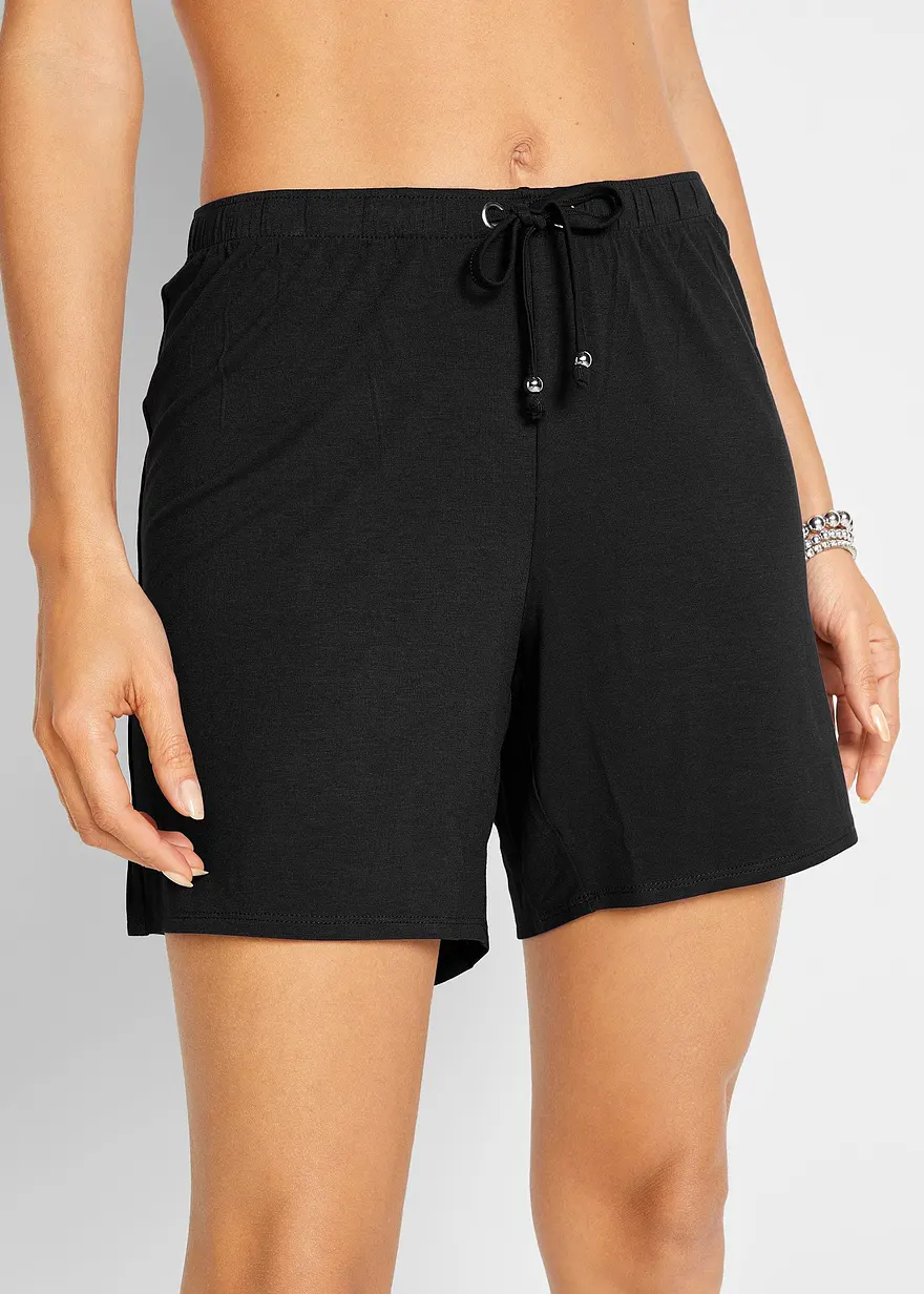 Strandshorts aus fließendem Viskose-Mix