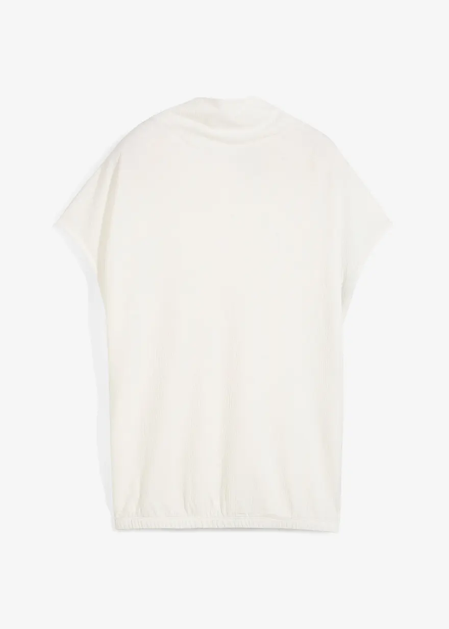 Shirtbluse aus strukturiertem Crêpe
