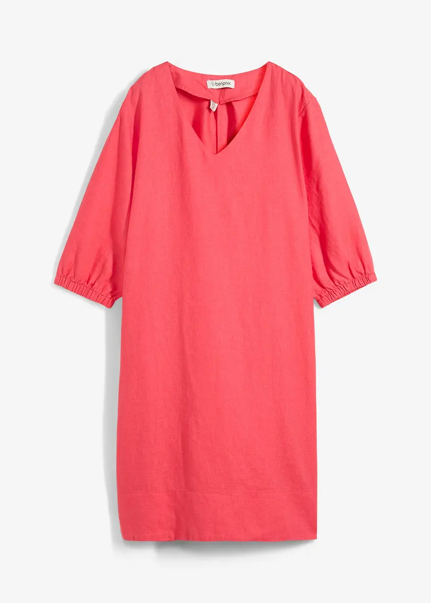 Kleid aus reinem Leinen, 3/4 Arm