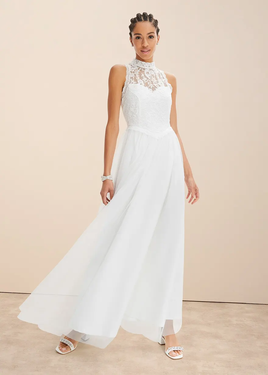 Brautkleid aus Tüll und Spitze