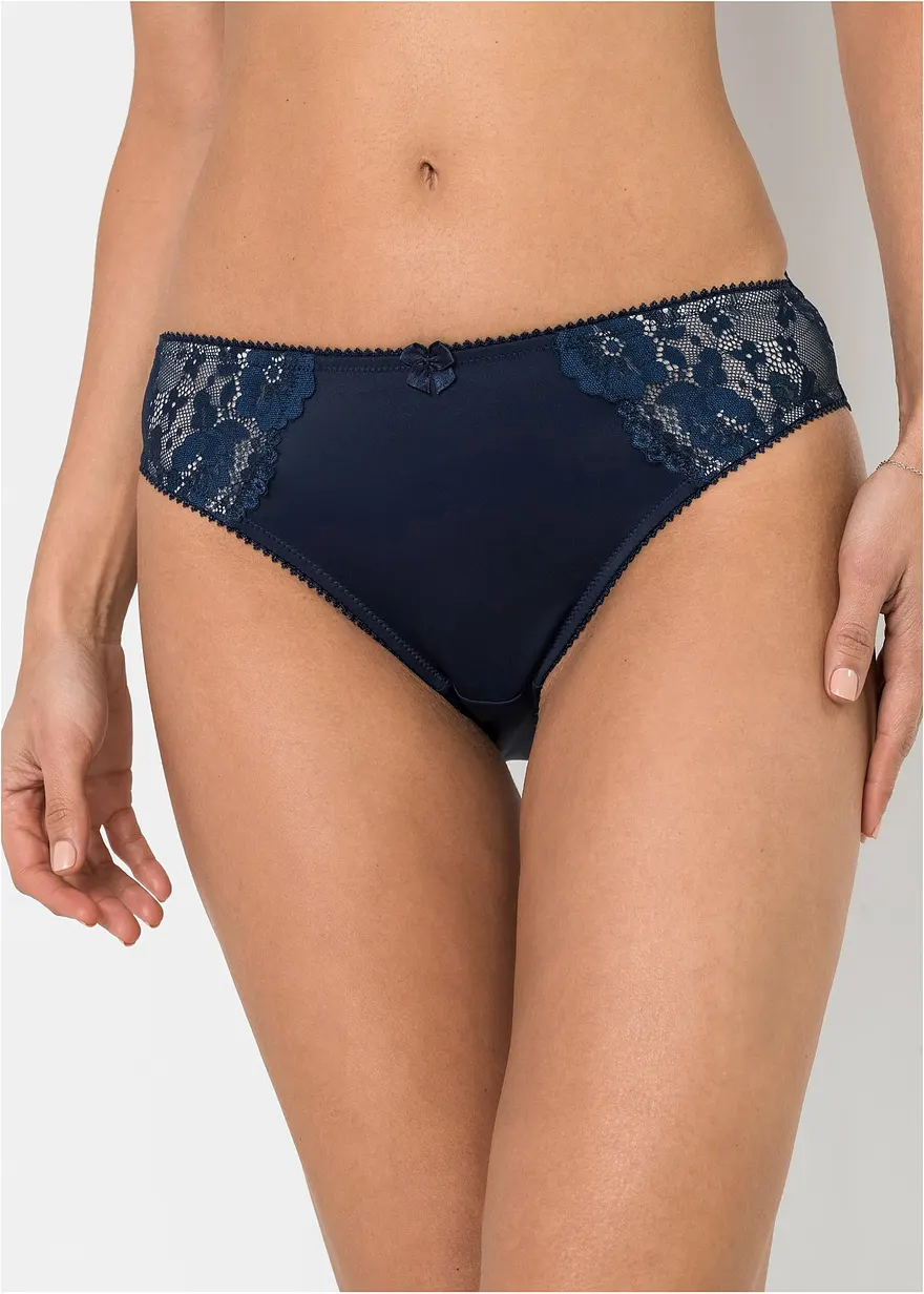 Slip mit zarter Spitze (2er Pack)