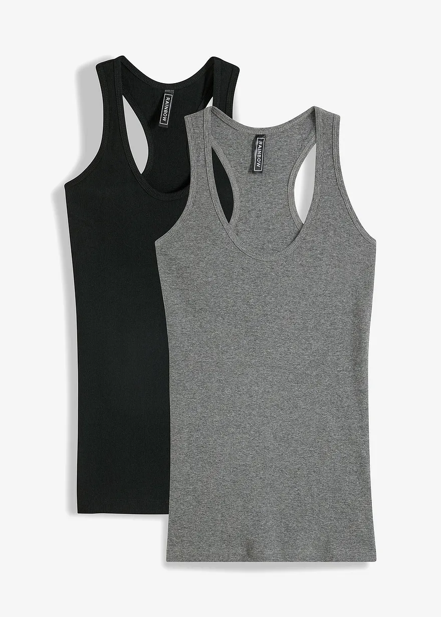 2er-Pack Ripp-Tanktop