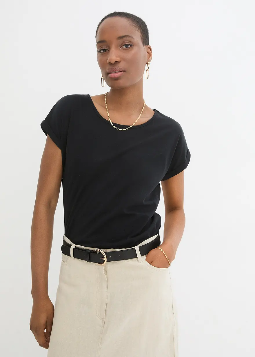 Shirt mit Seidenanteil