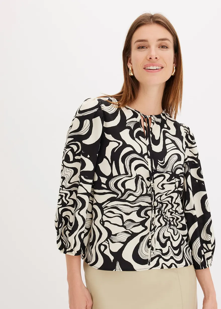 bedruckte Bluse