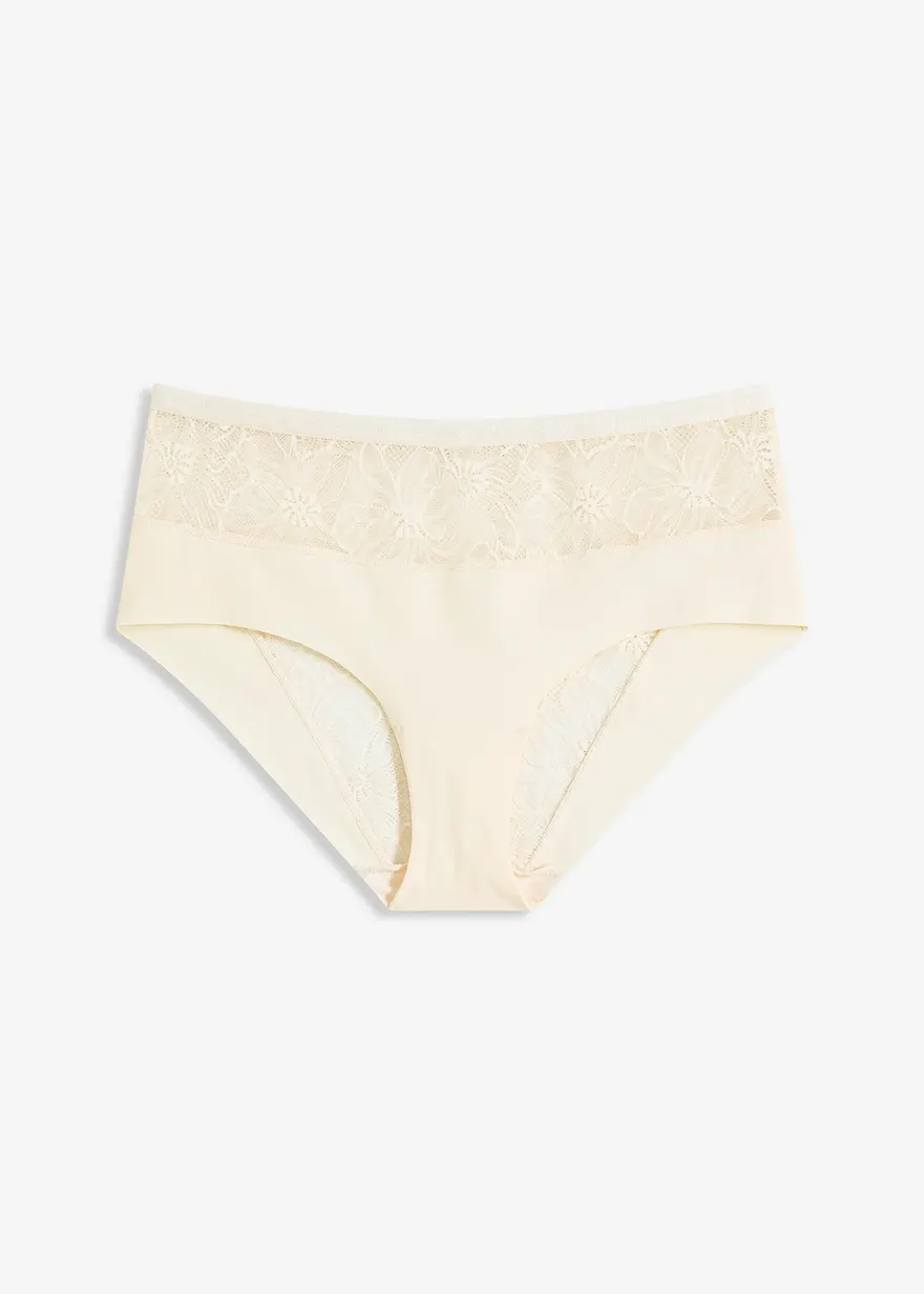 Lasercut Maxipanty mit zarter Spitze