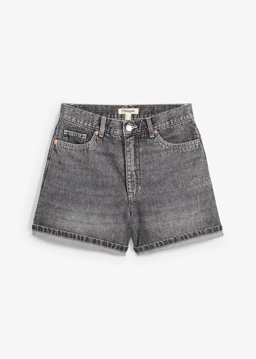 Jeans-Shorts High Waist, Low Stretch