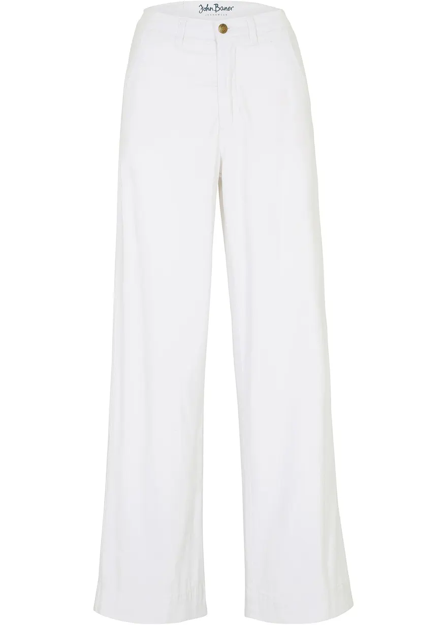 Wide-Leg-Jeans High Waist, Stretch
