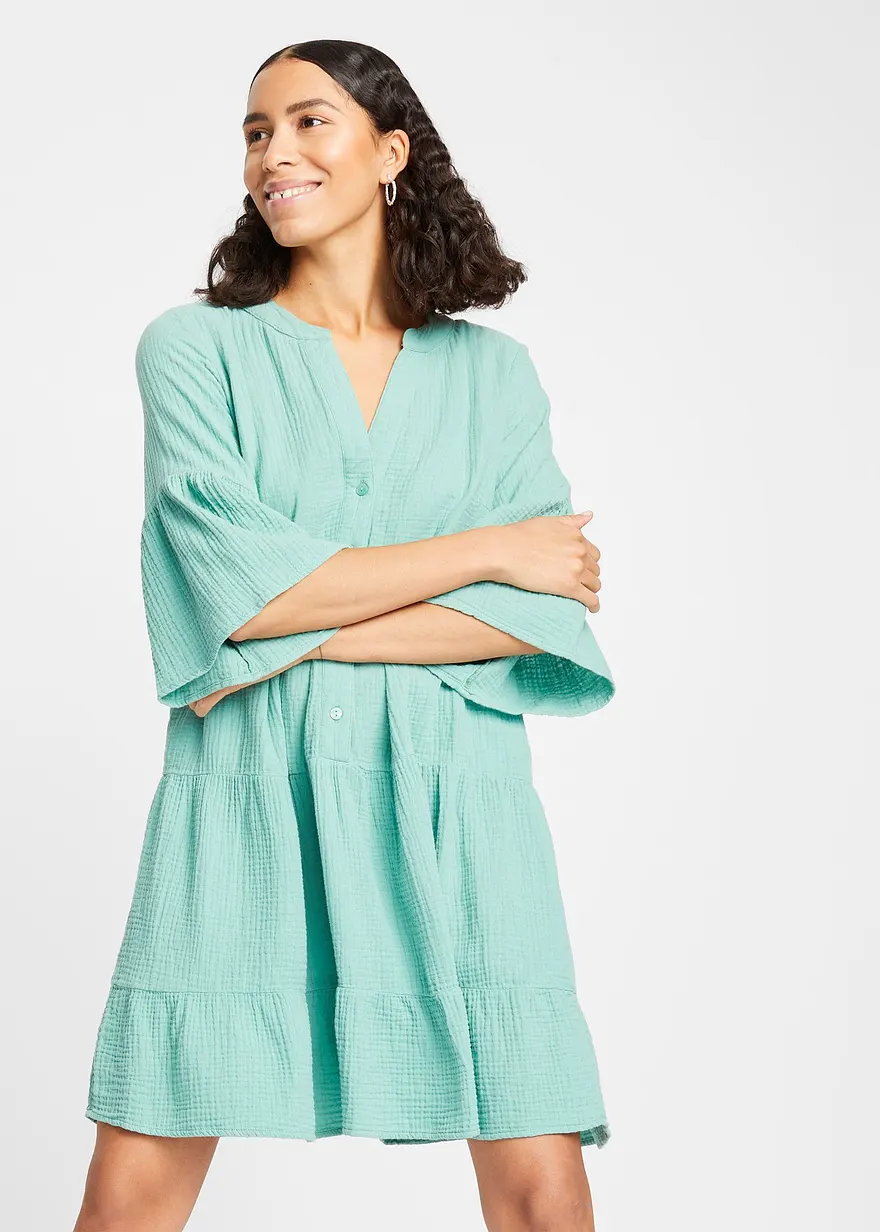Tunika-Kleid aus reiner Baumwolle