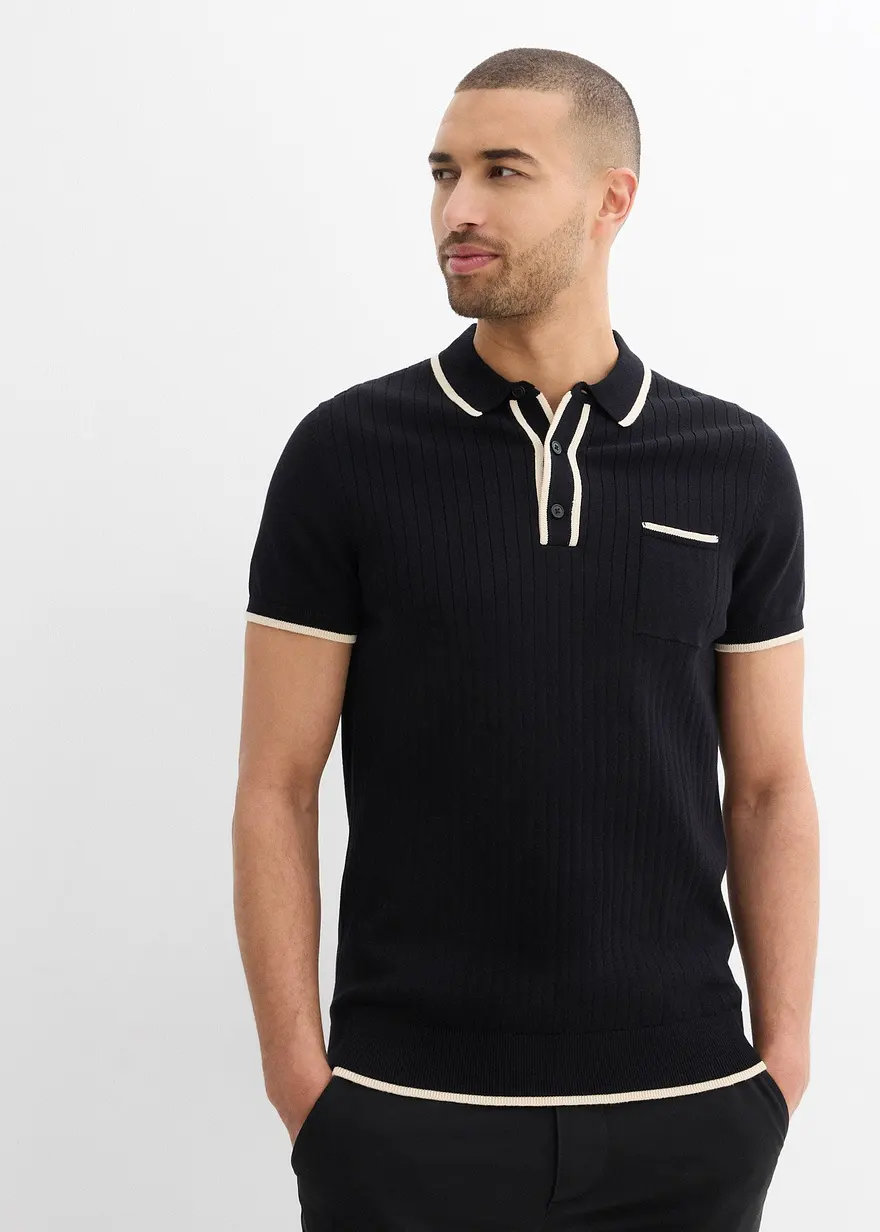 Poloshirt mit Kontrastdetails