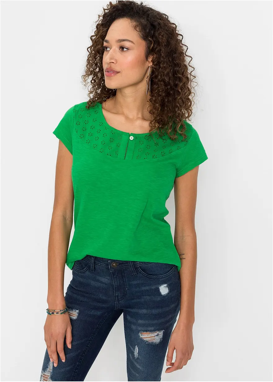 Shirt mit Lochmuster