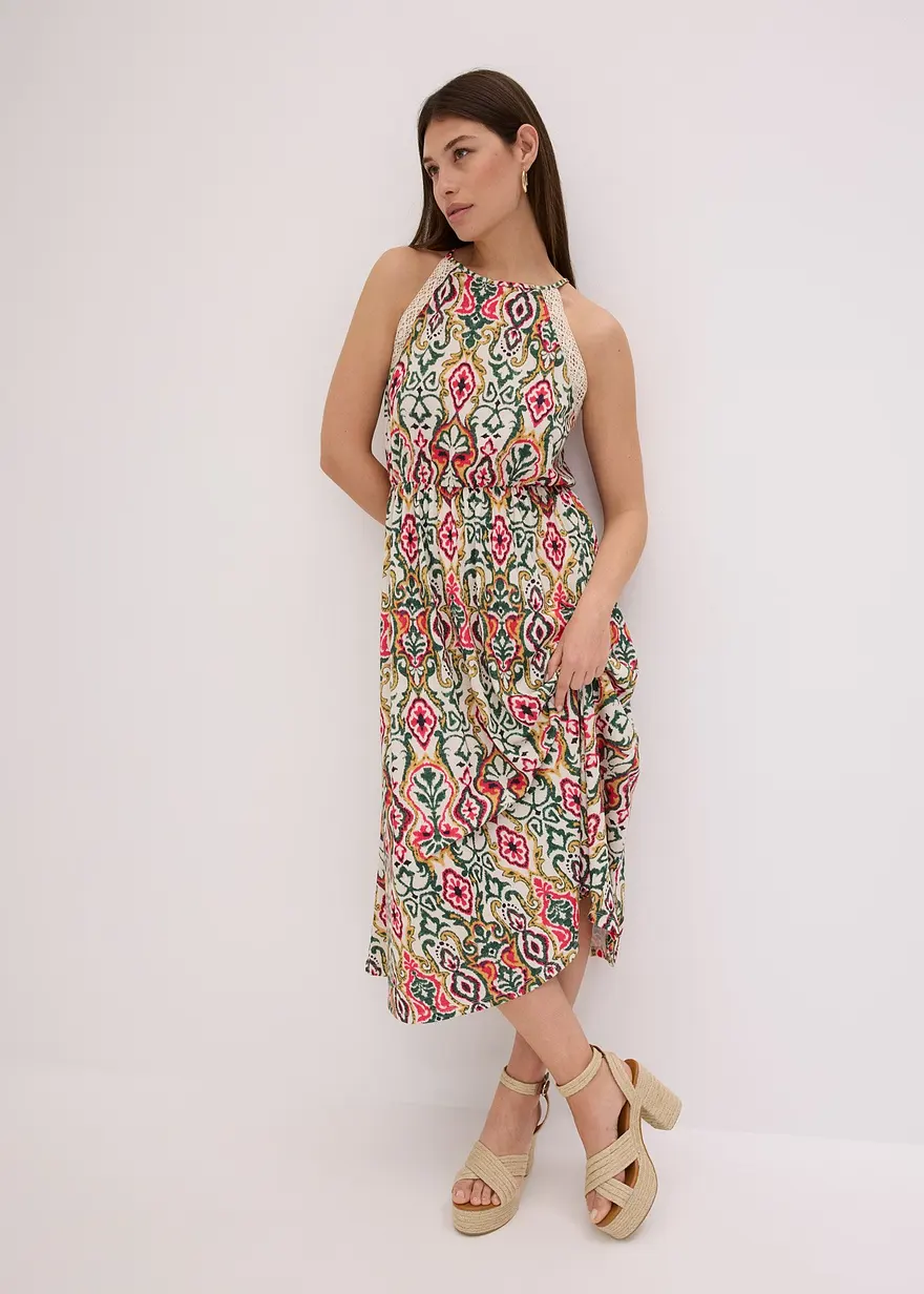 Midikleid mit Spitze