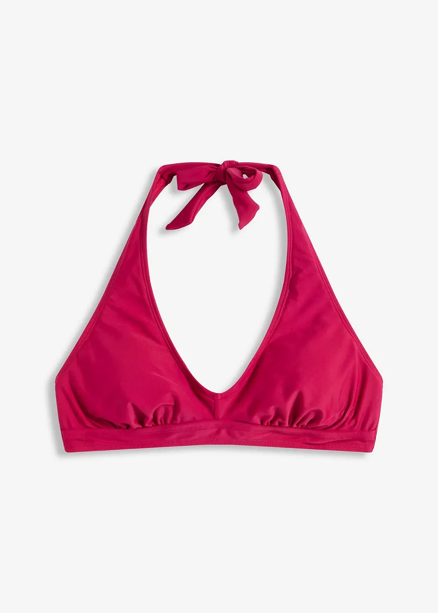 Neckholder-Bikinioberteil mit V-Ausschnitt