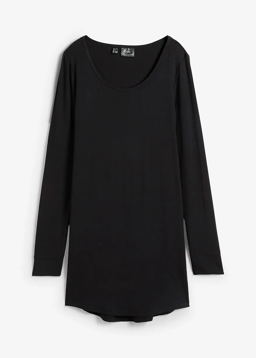 Viskose Longshirt, Langarm