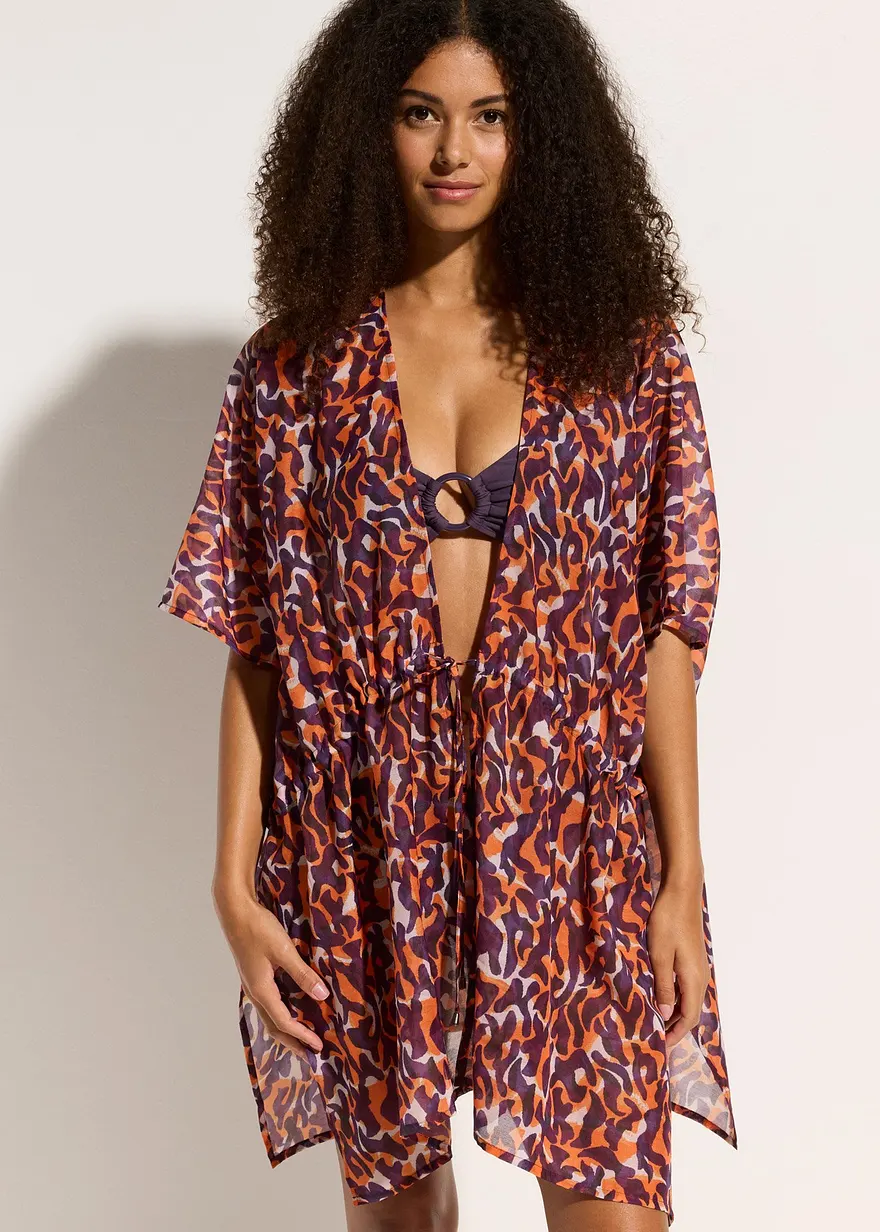 Strandkimono mit Bindedetail