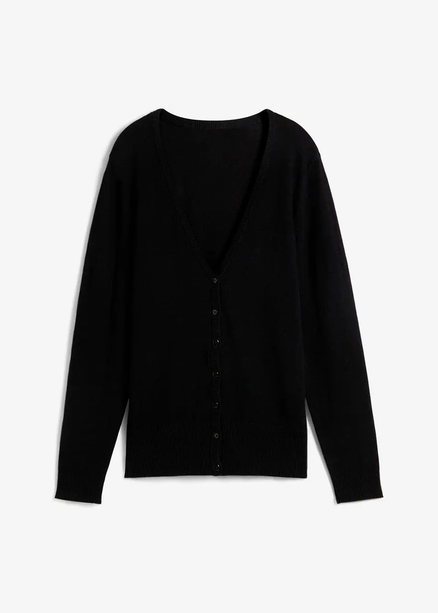 Feinstrickjacke mit Knopfleiste