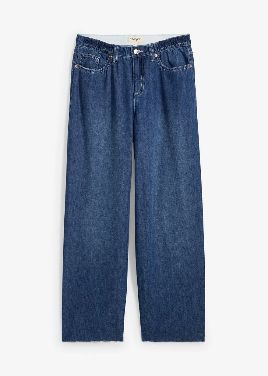 Baggy-Jeans Mid Waist Bequembund, Super Soft