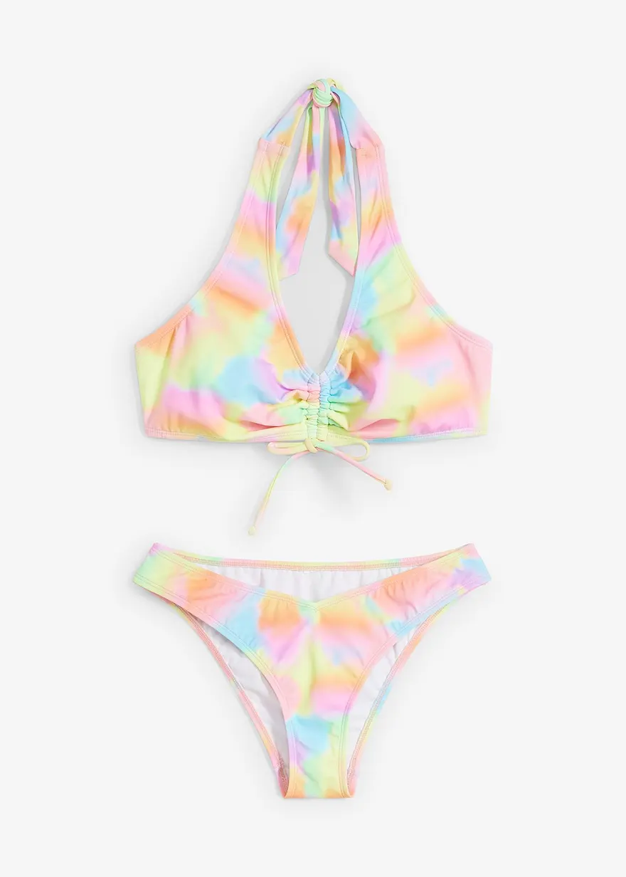Neckholder-Bikini (2-tlg.Set) mit Raffung