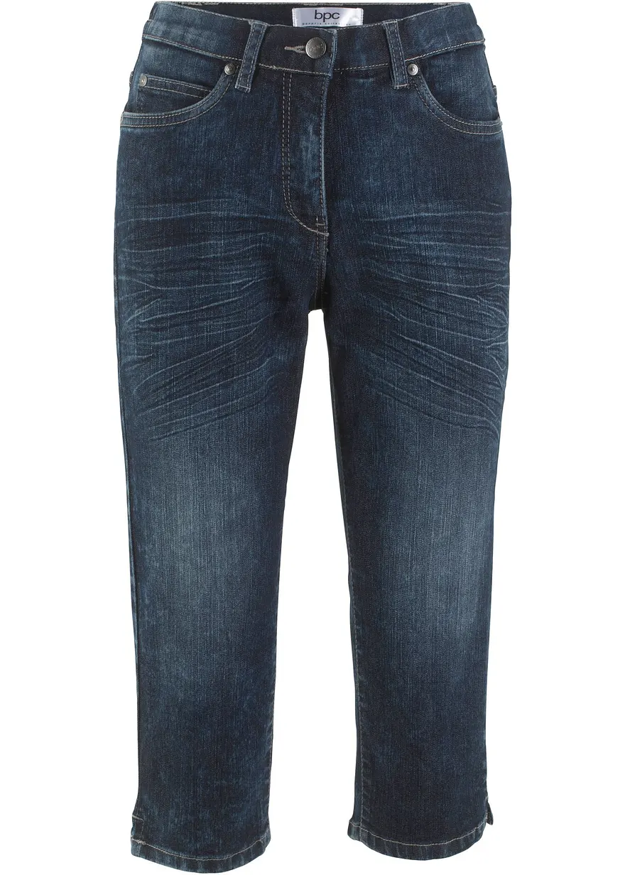 Straight Jeans, Mid Waist, Stretch
