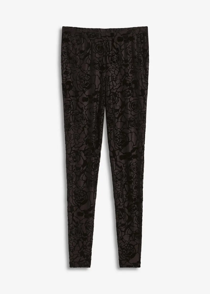 Leggings mit Burnout und leichter Transparenz