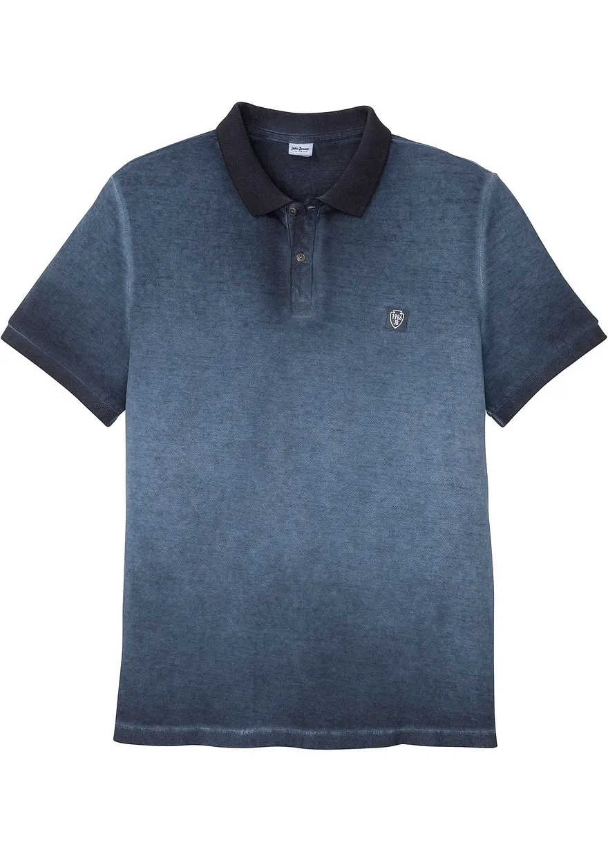 Piquè-Poloshirt in gewaschener Optik