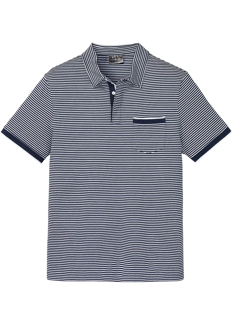 Poloshirt geringelt