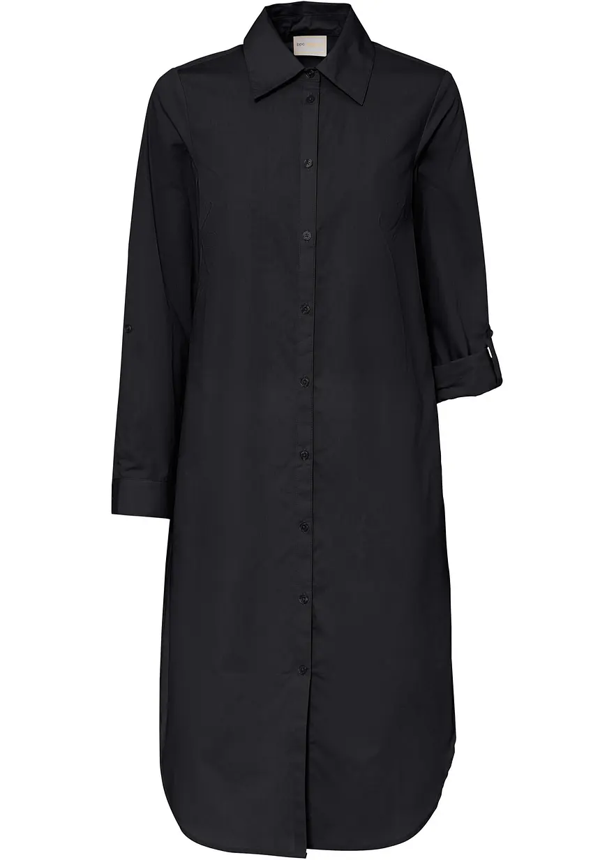Hemdblusenkleid aus Baumwoll- Popeline