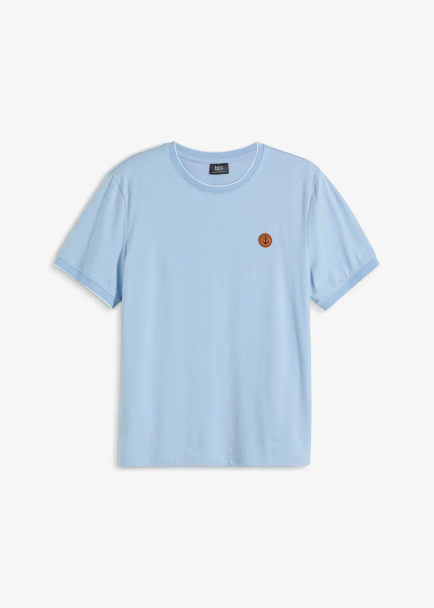 T-Shirt in Doppeloptik mit Details