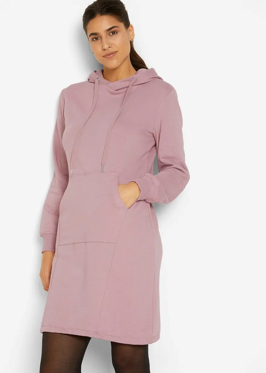 Sweatkleid aus Baumwoll-Mix