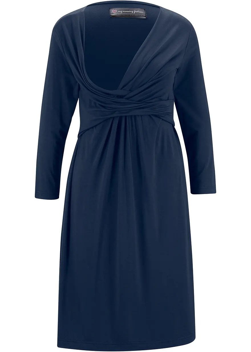 2-in-1 Umstands- und Stillkleid aus Viskose-Stretch