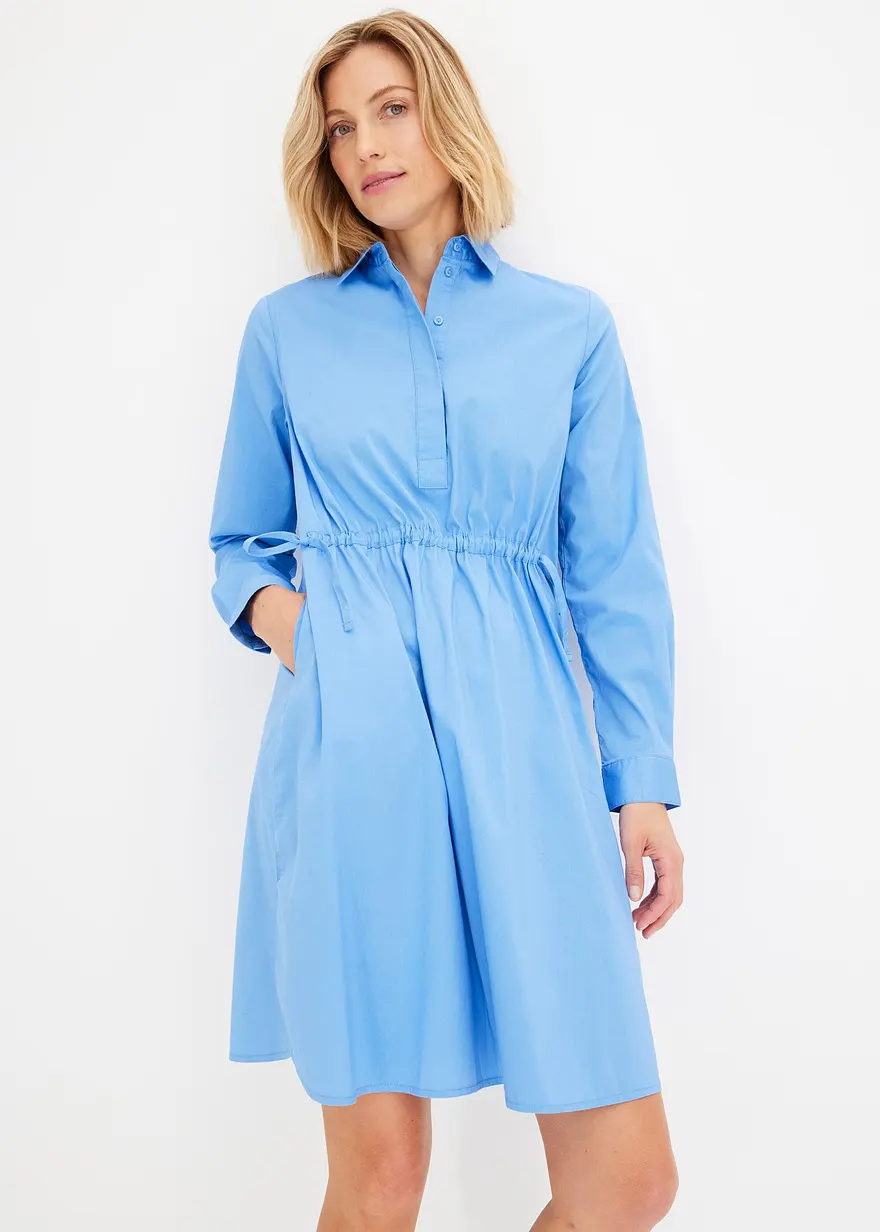 Hemdblusenkleid aus Popeline