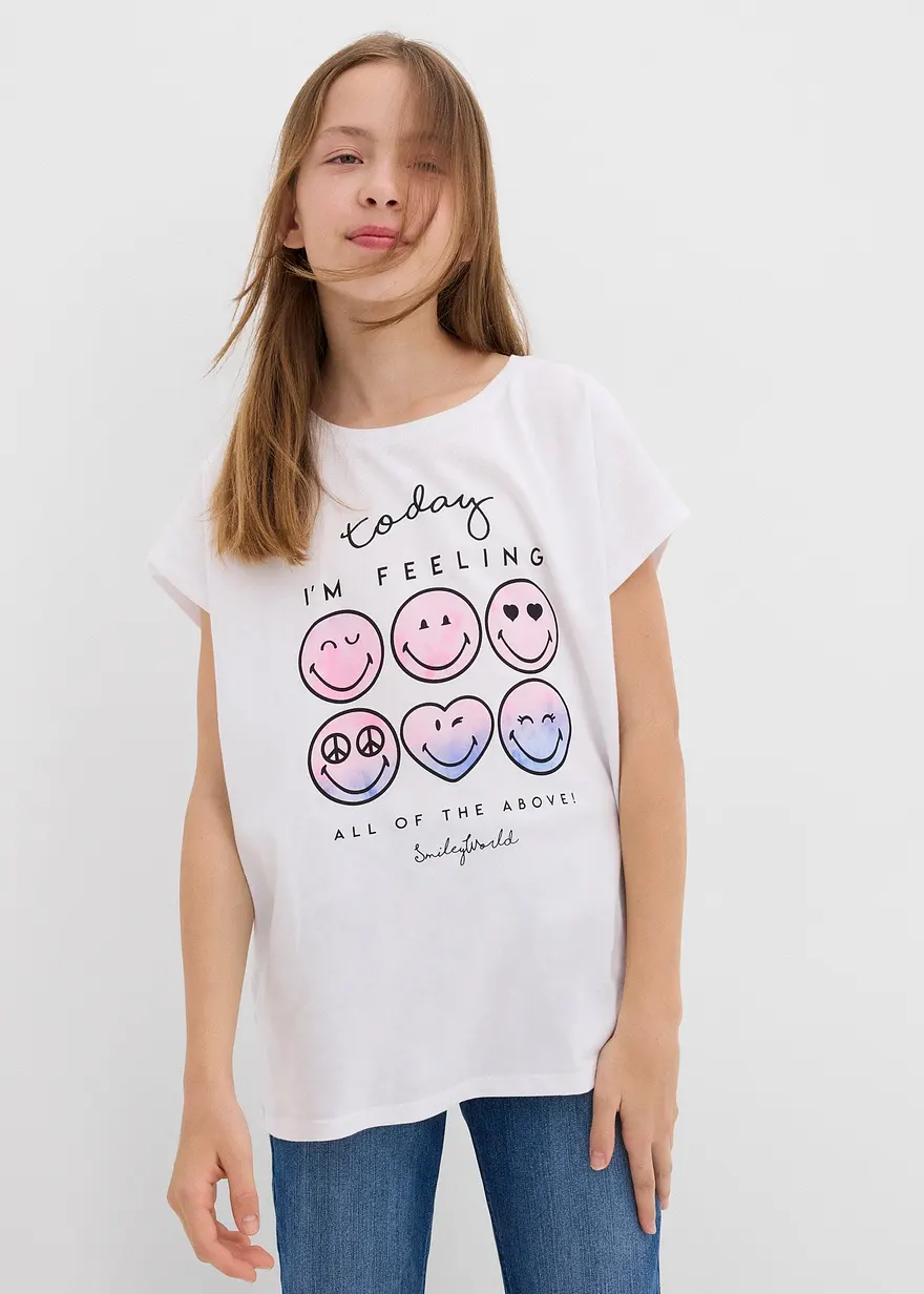 Smiley Shirt aus reiner Baumwolle