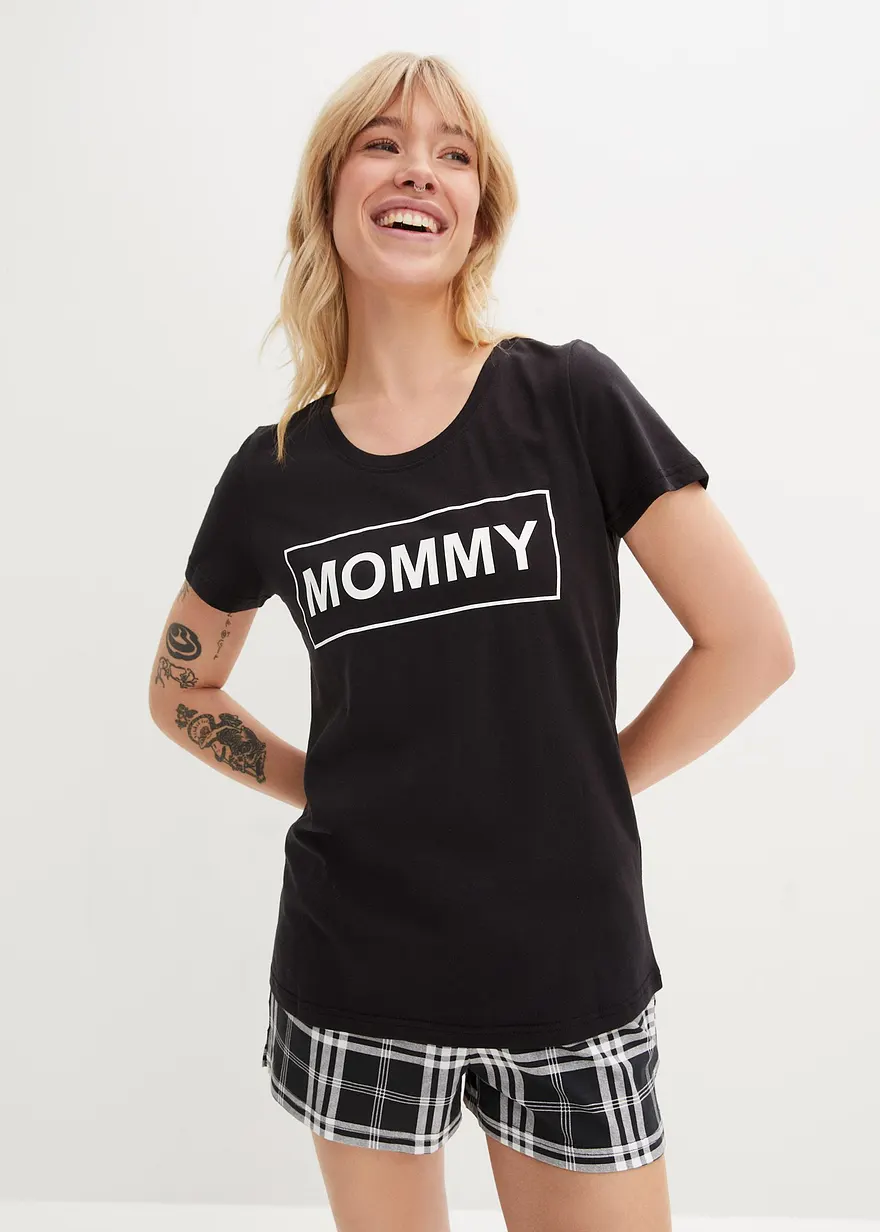 Shorty aus reiner Baumwolle