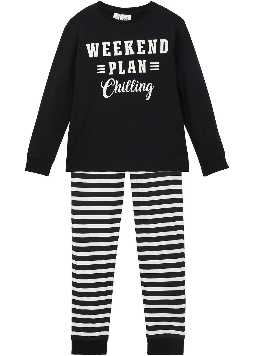 Pyjama aus reiner Baumwolle (2-tlg. Set)