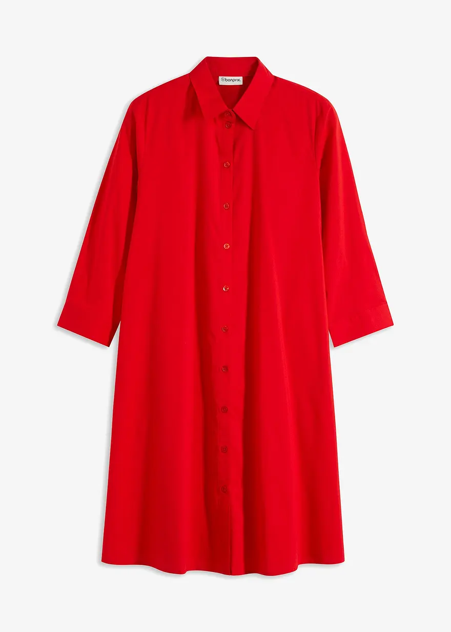 Hemdblusenkleid mit Baumwolle