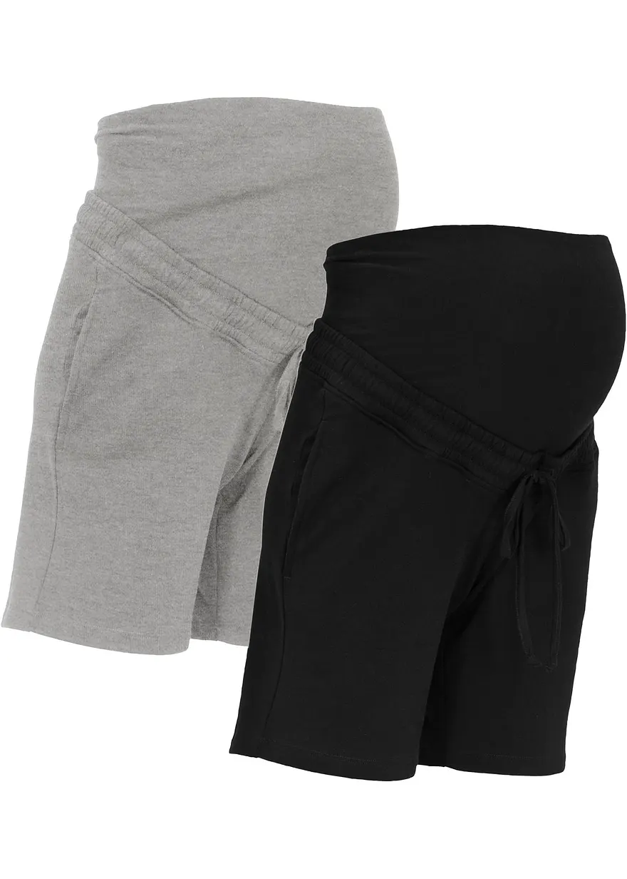 Umstands-Bermudas aus weicher Sweatware (2er Pack)