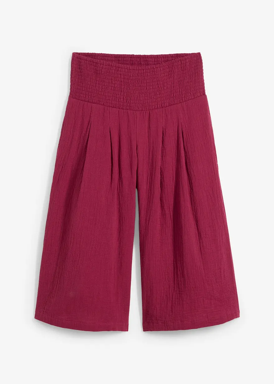 Musselin Capri-Hose