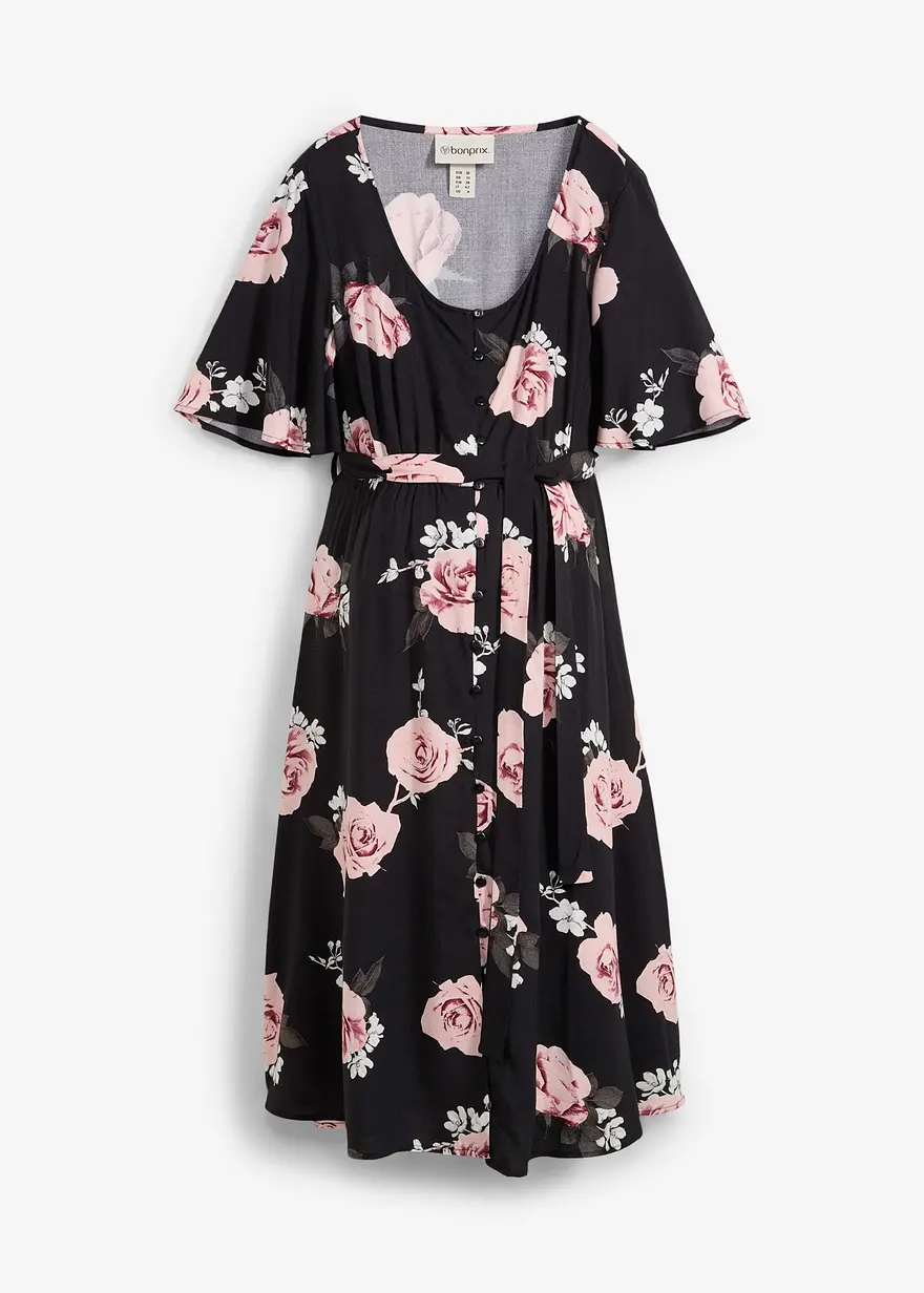 2-in-1 Umstands- und Stillkleid aus gewebter Viskose
