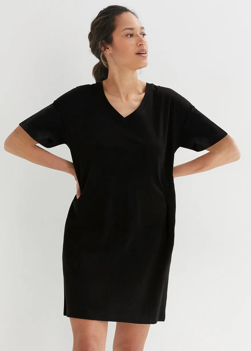 Oversize-Kleid mit aus reiner Baumwolle (2er Pack)