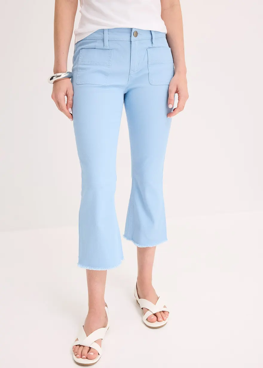 Capri-Hose aus Baumwolle mit Stretch