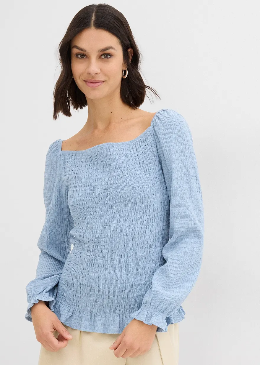 Langarmshirt mit Smok
