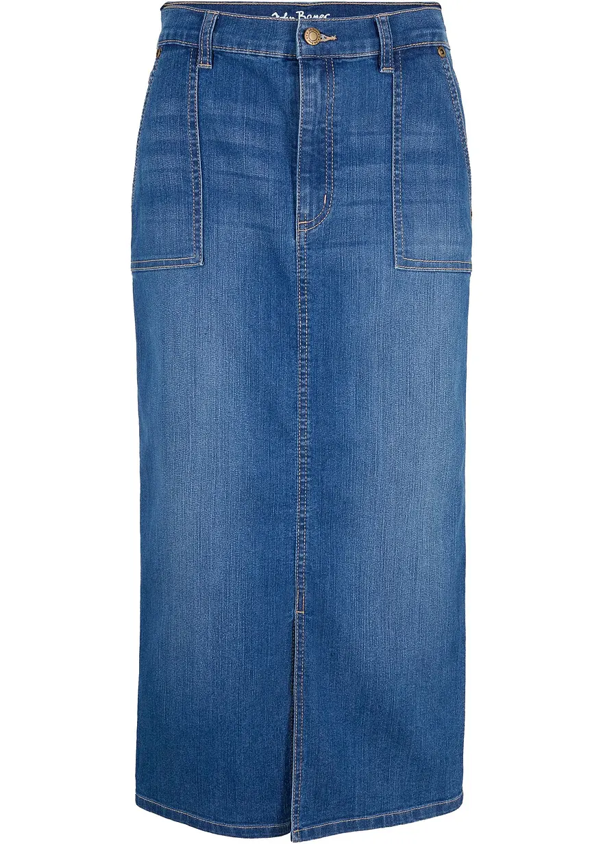 Jeansrock mit Schlitz