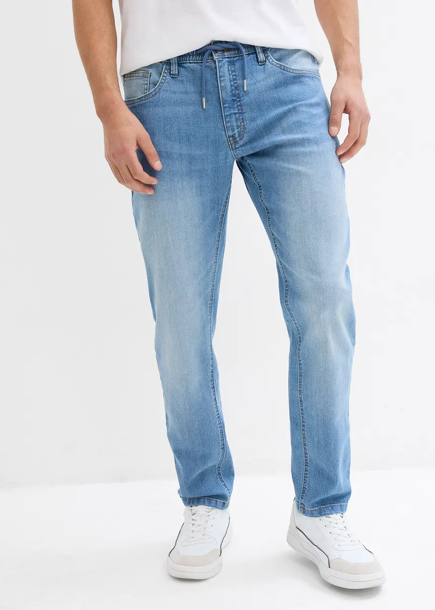 Leichte Regular Fit Stretch-Jeans, Straight (2er Pack)