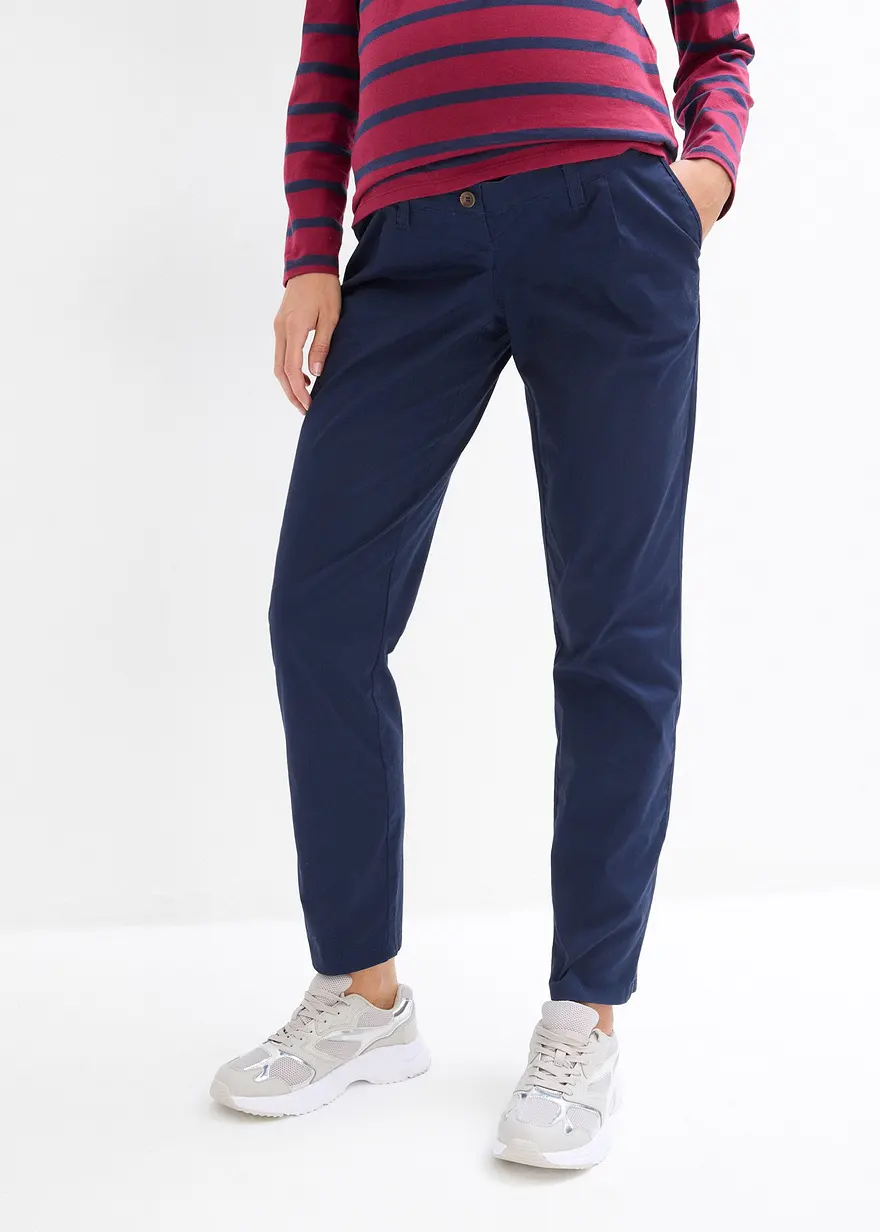 Umstandshose aus Baumwolle, Straight Leg