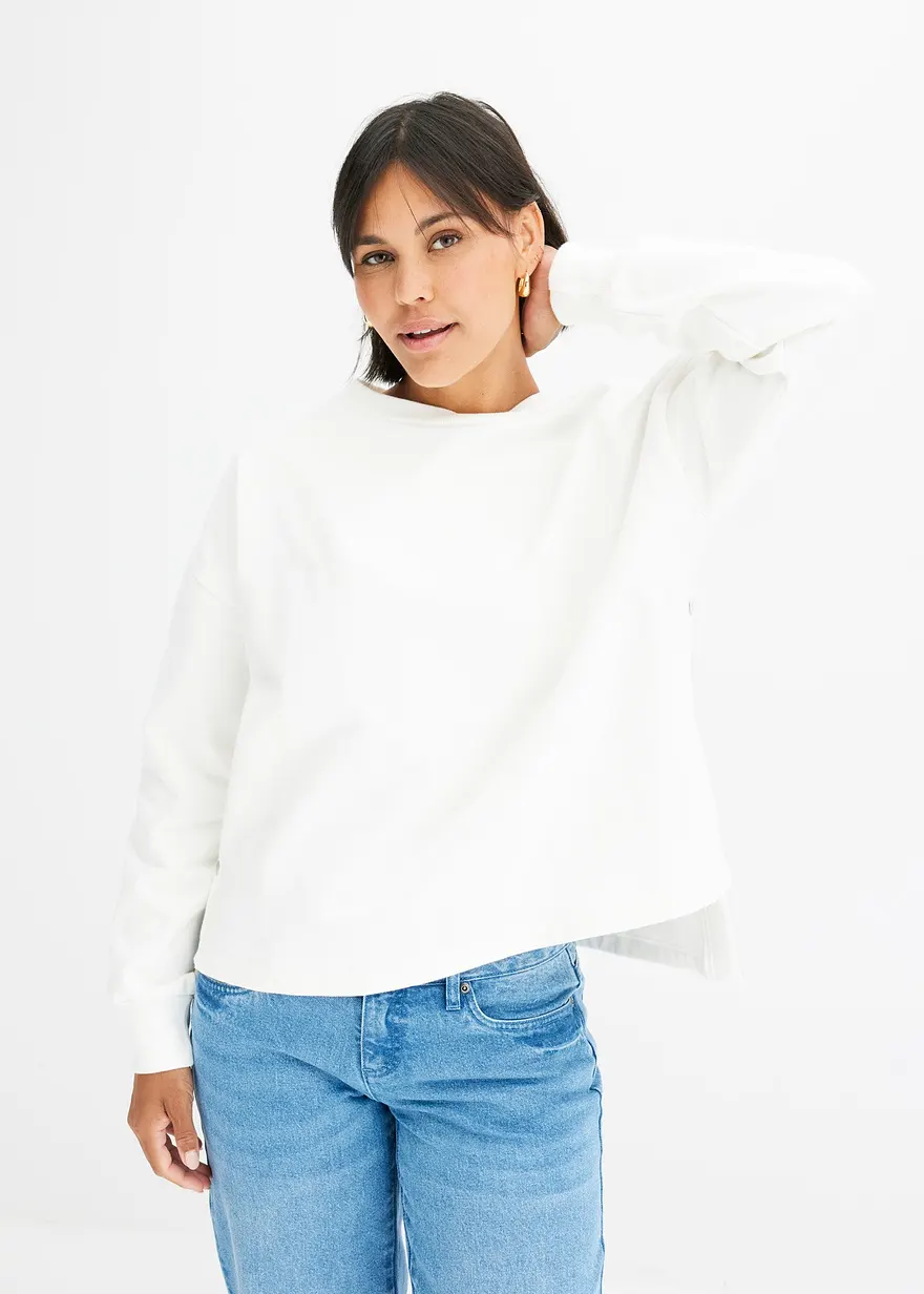 Oversize-Sweatshirt aus reiner Bio-Baumwolle