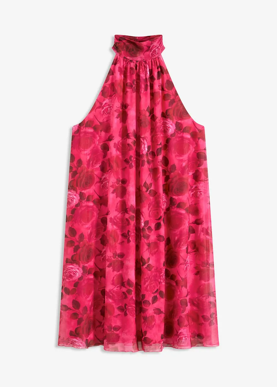 bedrucktes Mesh-Kleid