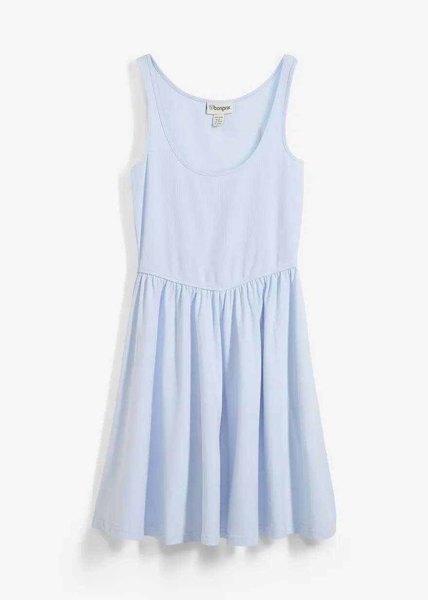 Minikleid aus elastischem Baumwollmix
