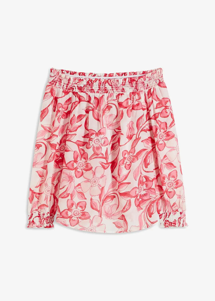 bedruckte Carmenbluse